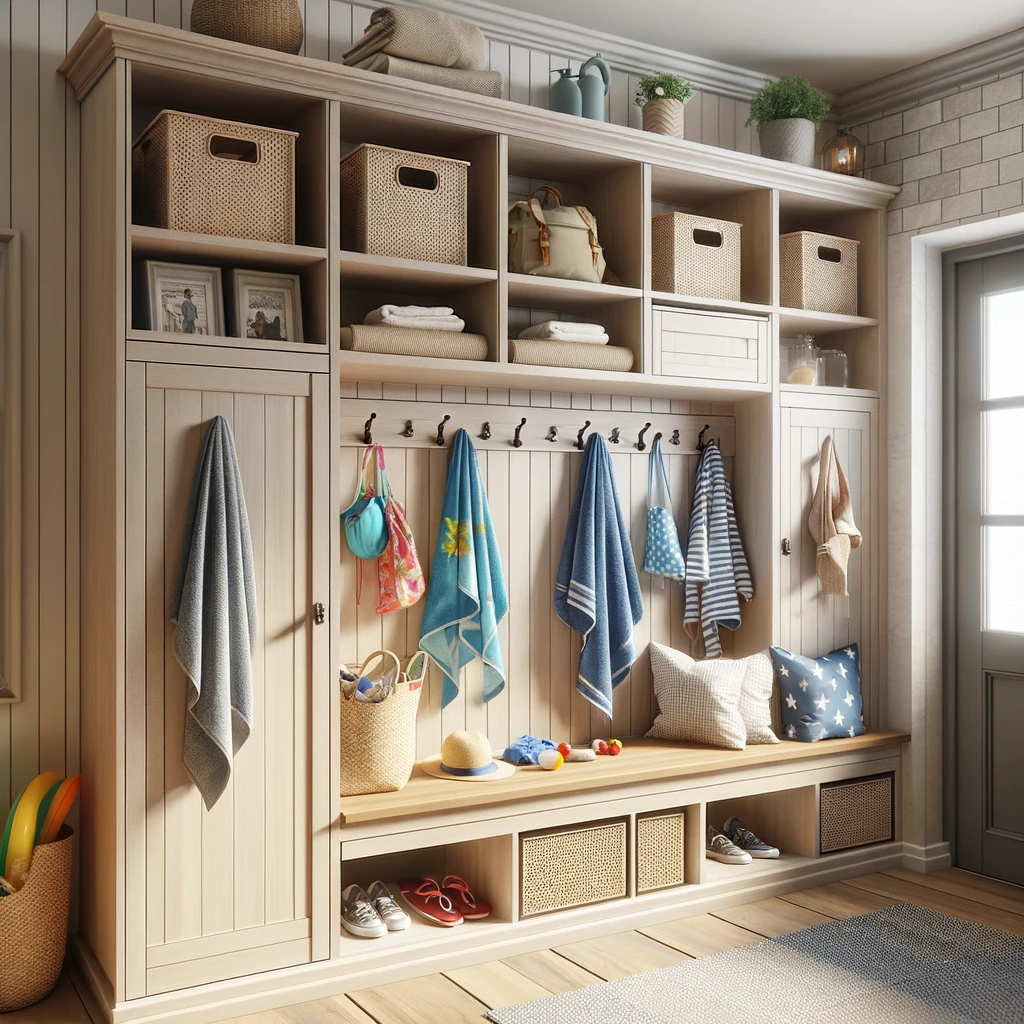 custom mudroom cabinets