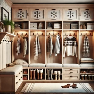 custom closet winter storage