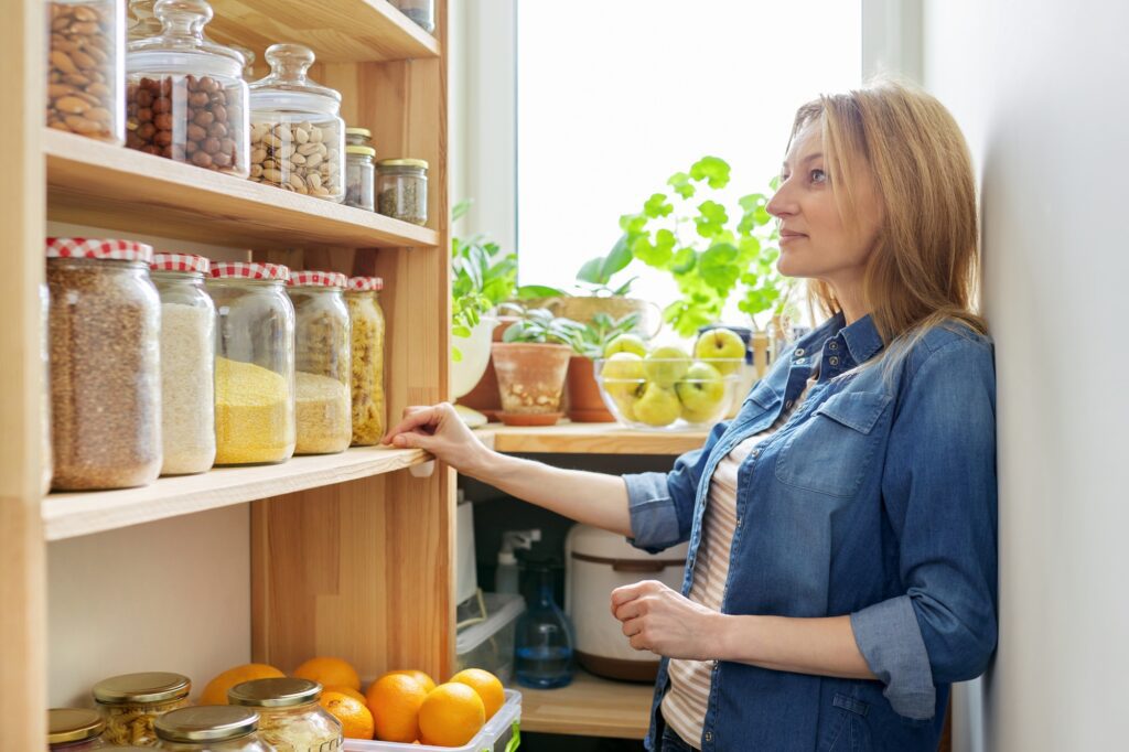 custom cabinets in pantry